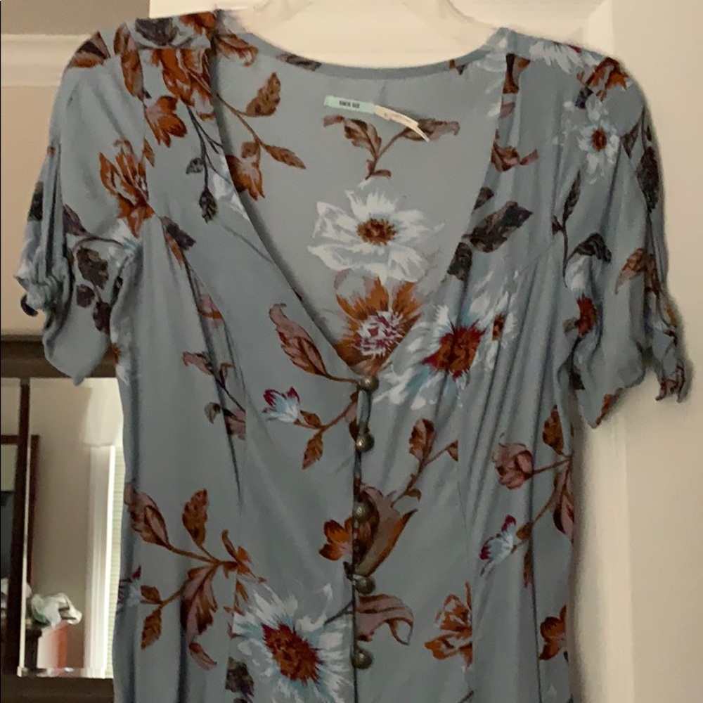 Kimchi blue button down flowy dress